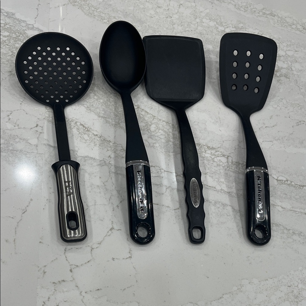 KitchenAid Black and Silver Utensil Collection